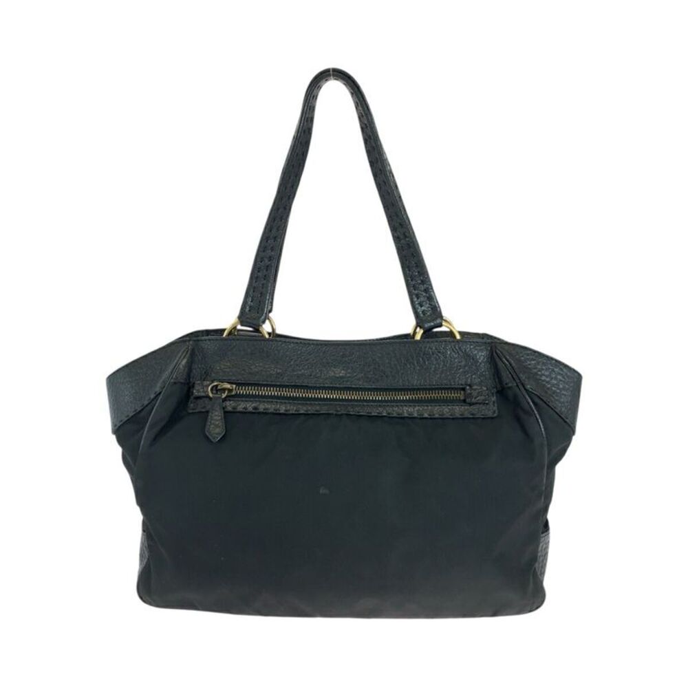 Prada Leather Nylon Logo Handbag